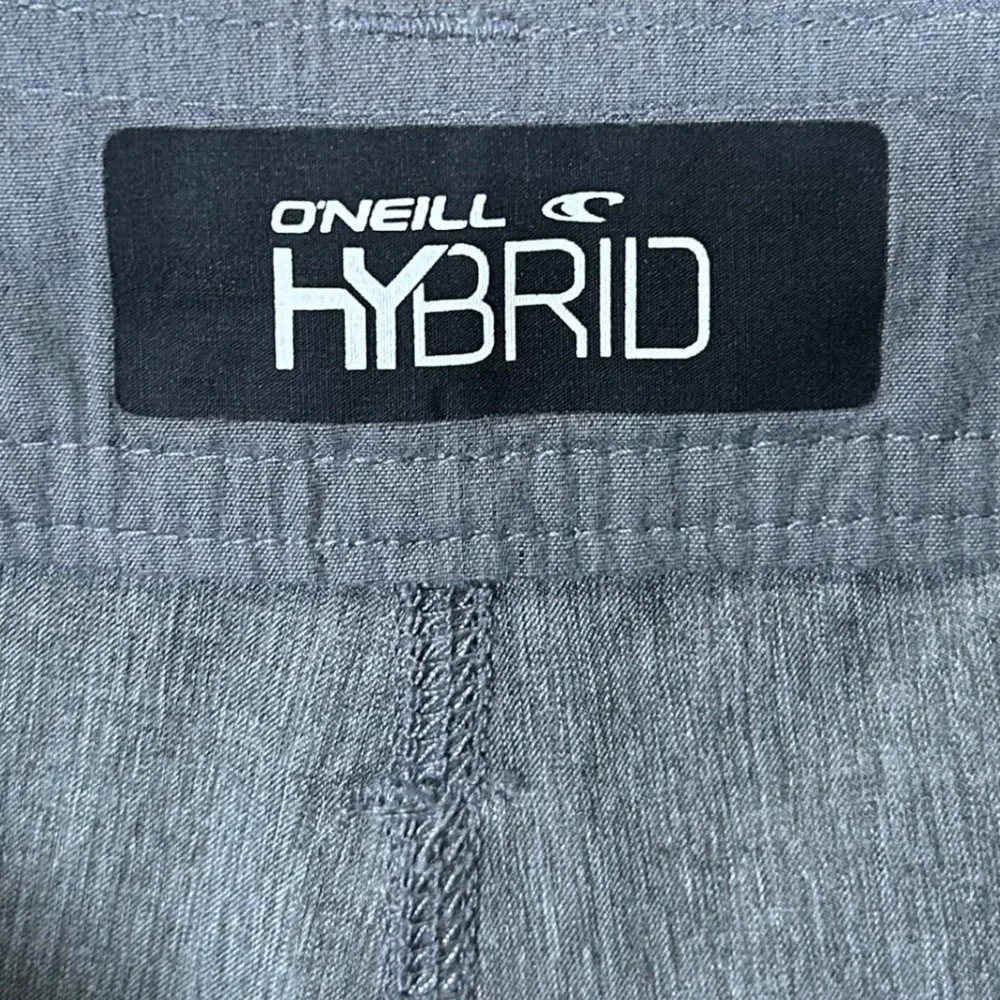 ONeill Hybrid Mens Grey Heathered Stretch Boardshorts Walk Shorts Size 34